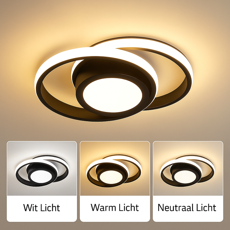 Livano – Dubbel ringvormige plafondlamp