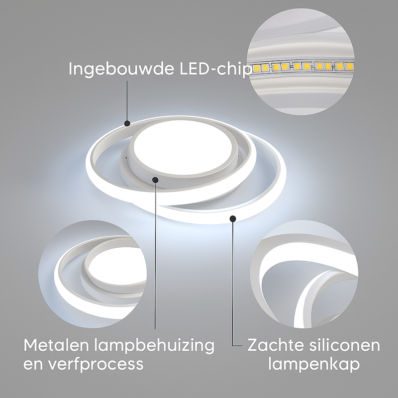 Livano – Dubbel ringvormige plafondlamp